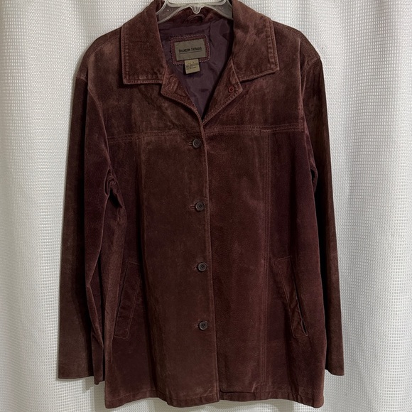 Mens Vtg Brandon Thomas medium Brown Suede Jacket/coat. Size L - Picture 1 of 5